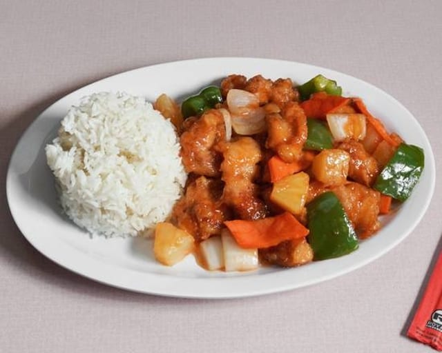 Sweet and Sour Chicken.